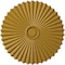 Ekena Millwork Shakuras Ceiling Medallion (For Canopies up to 5 3/4"), Hnd-Painted Iridescent Gold, 33 7/8"OD x 2"P CM34SHIGS - alternate 1